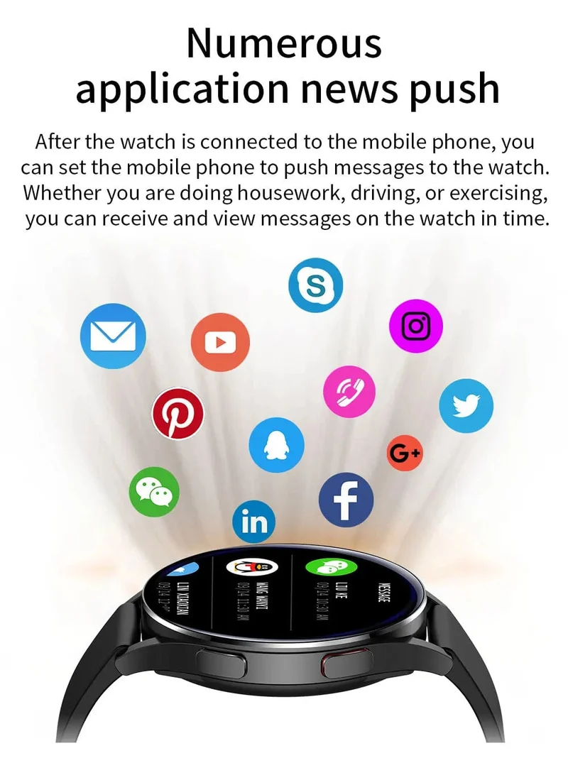 Neue Smartwatch 6 für Männer HD Full Touch Blutdruck Blutsauerstoff Bluetooth Anruf Sport Smart Watch Männer Frauen für Android IOS