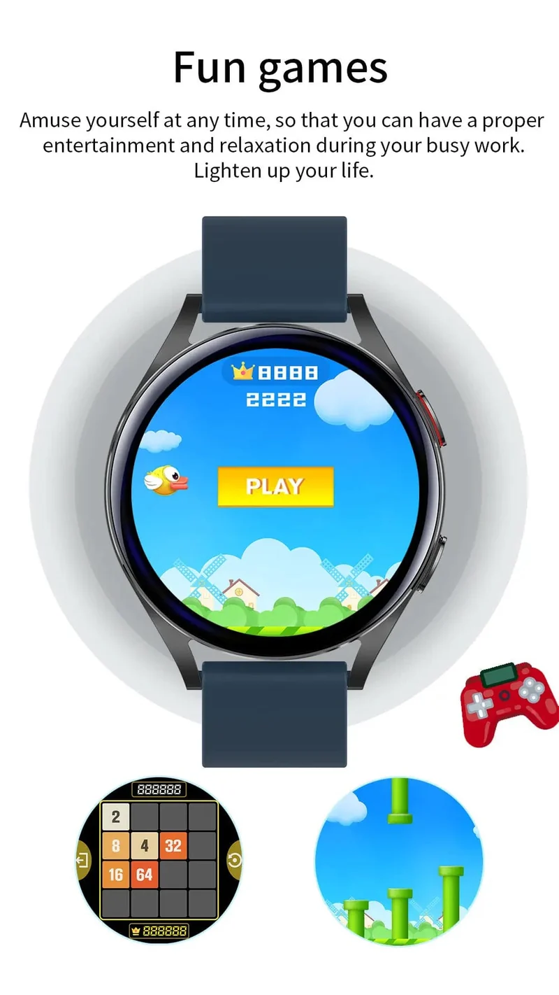 Neue Smartwatch 6 für Männer HD Full Touch Blutdruck Blutsauerstoff Bluetooth Anruf Sport Smart Watch Männer Frauen für Android IOS