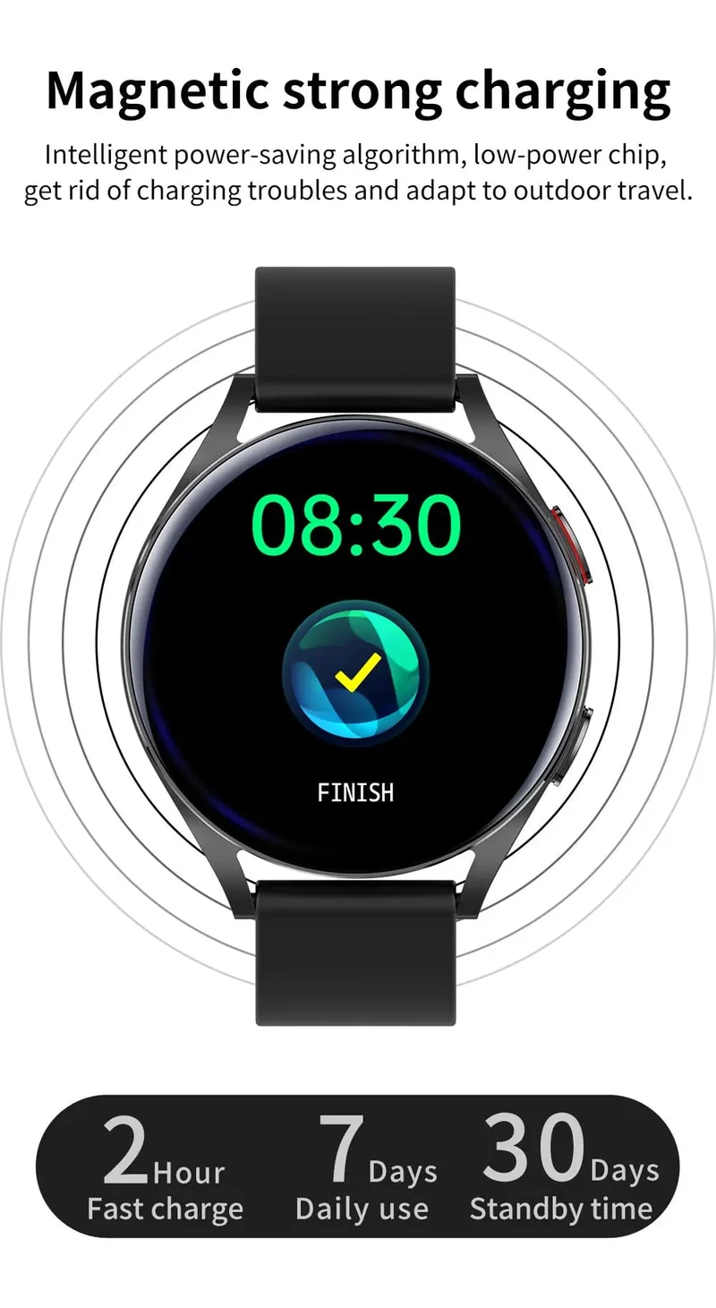 Neue Smartwatch 6 für Männer HD Full Touch Blutdruck Blutsauerstoff Bluetooth Anruf Sport Smart Watch Männer Frauen für Android IOS