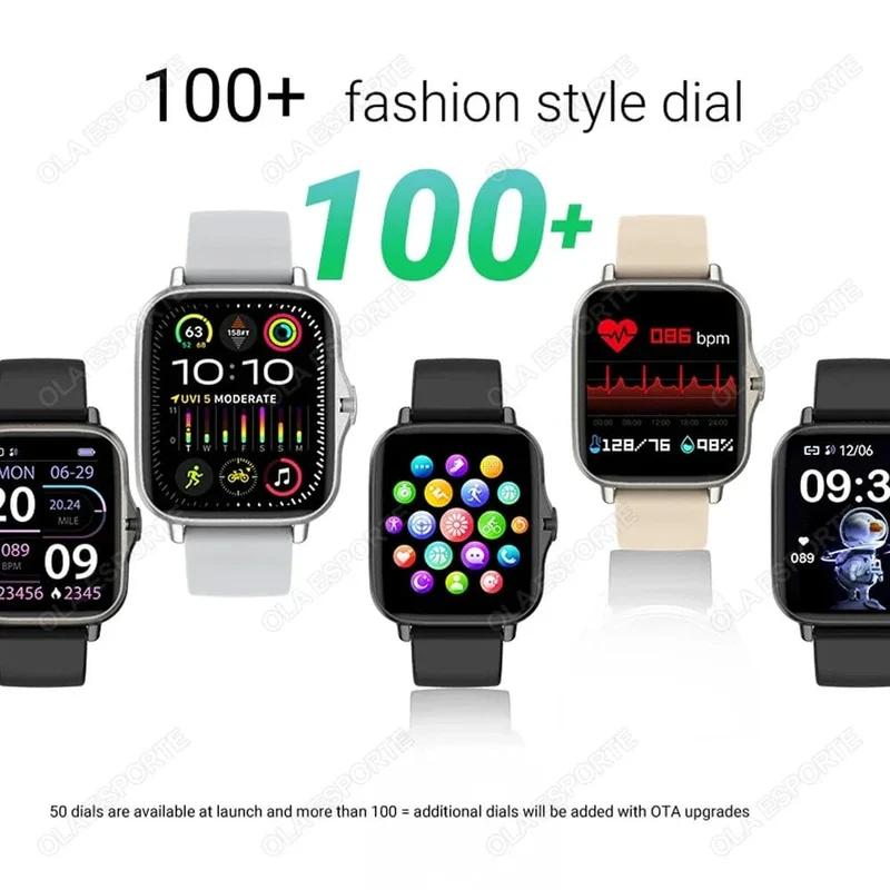 2024 Smart Watch für Männer Frauen Geschenk Voller Touchscreen Sport Fitness Uhren Bluetooth Anrufe Digitale Smartwatch Armbanduhr Herren
