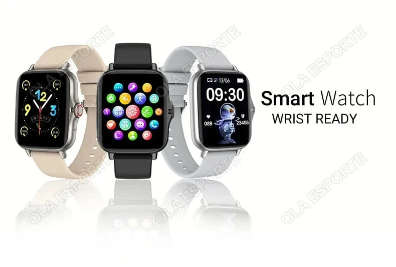 2024 Smart Watch für Männer Frauen Geschenk Voller Touchscreen Sport Fitness Uhren Bluetooth Anrufe Digitale Smartwatch Armbanduhr Herren