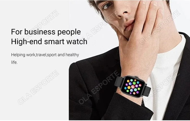 2024 Smart Watch für Männer Frauen Geschenk Voller Touchscreen Sport Fitness Uhren Bluetooth Anrufe Digitale Smartwatch Armbanduhr Herren