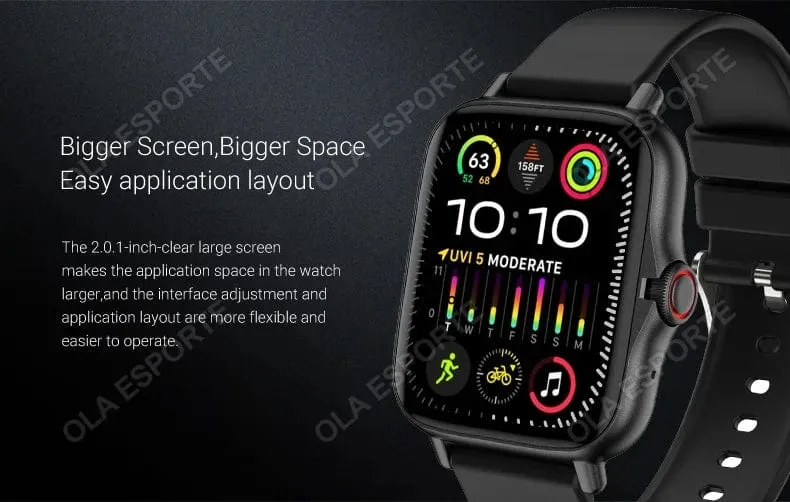 2024 Smart Watch für Männer Frauen Geschenk Voller Touchscreen Sport Fitness Uhren Bluetooth Anrufe Digitale Smartwatch Armbanduhr Herren