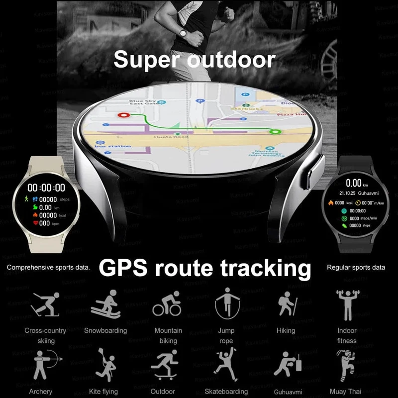 2024 Neu für Samsung Galaxy Watch 6 Classic Smart Watch Männer Frauen Benutzerdefiniertes Zifferblatt HD AMOLED Sprachanruf NFC GPS Tracker Sportuhren