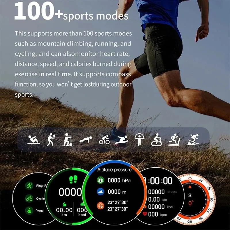 2024 Neu für Samsung Galaxy Watch 6 Classic Smart Watch Männer Frauen Benutzerdefiniertes Zifferblatt HD AMOLED Sprachanruf NFC GPS Tracker Sportuhren