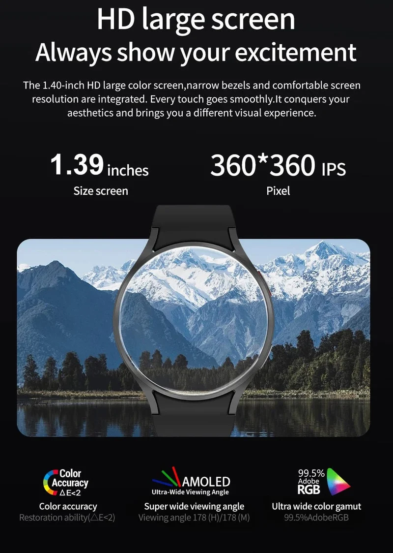 2024 Neu für Samsung Galaxy Watch 6 Classic Smart Watch Männer Frauen Benutzerdefiniertes Zifferblatt HD AMOLED Sprachanruf NFC GPS Tracker Sportuhren