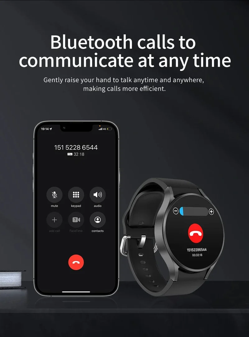 2024 Neu für Samsung Galaxy Watch 6 Classic Smart Watch Männer Frauen Benutzerdefiniertes Zifferblatt HD AMOLED Sprachanruf NFC GPS Tracker Sportuhren