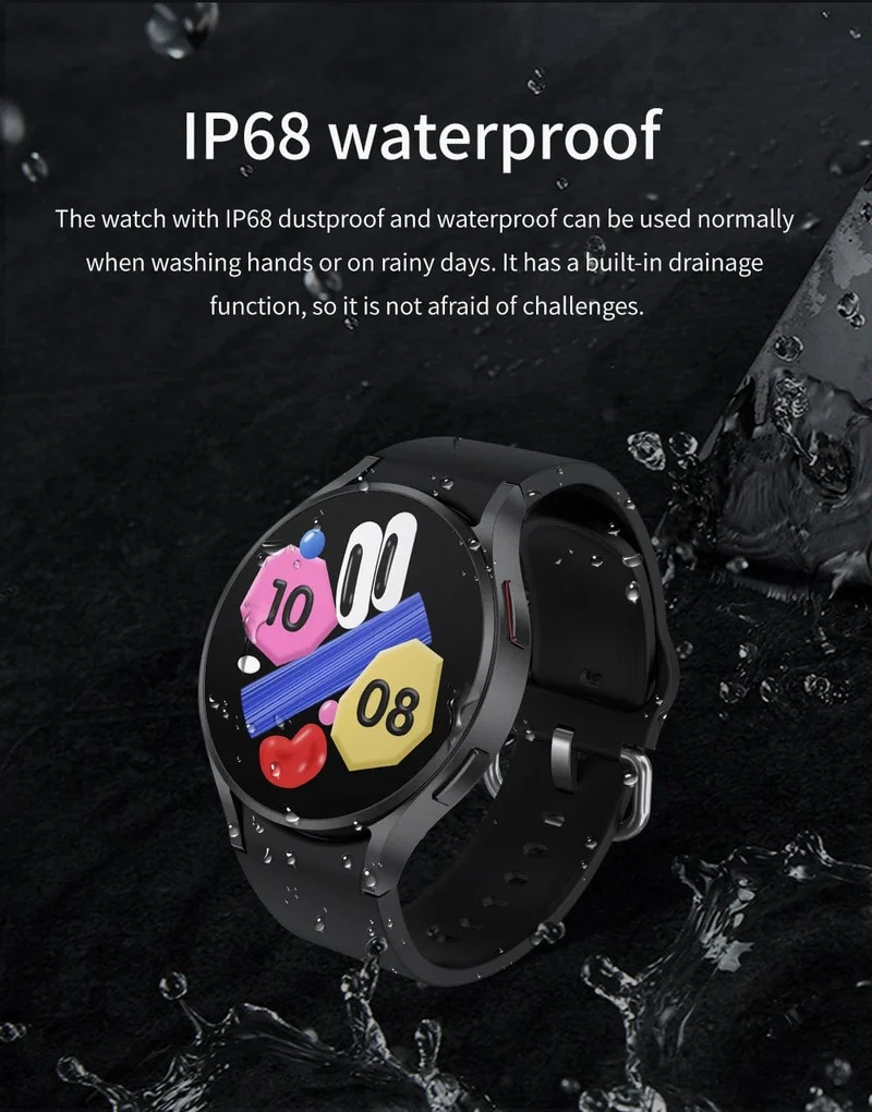 2024 Neu für Samsung Galaxy Watch 6 Classic Smart Watch Männer Frauen Benutzerdefiniertes Zifferblatt HD AMOLED Sprachanruf NFC GPS Tracker Sportuhren