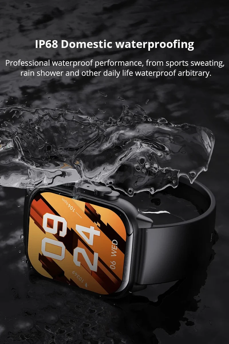 COLMI C81 2.0 Zoll AMOLED Smartwatch unterstützt AOD 100 Sportmodi IP68 wasserdichte Smartwatch für Männer und Frauen PK Ultra Series 8