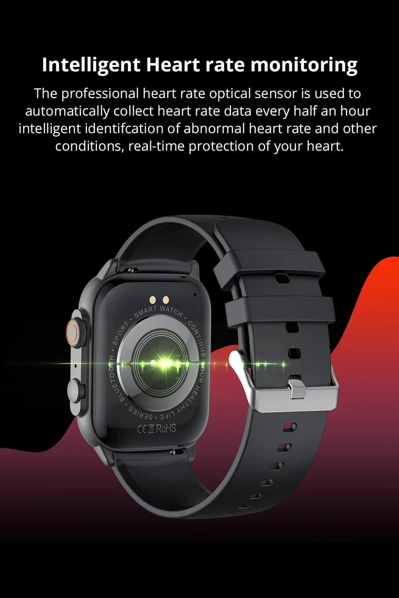 COLMI C81 2.0 Zoll AMOLED Smartwatch unterstützt AOD 100 Sportmodi IP68 wasserdichte Smartwatch für Männer und Frauen PK Ultra Series 8