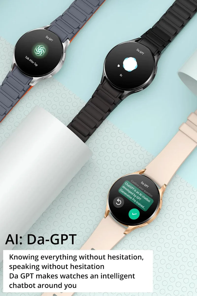 COLMI i28 Ultra AI Smartwatch, AMOLED-Display, integriertes AI Da-GPT, muslimisches Gebet, Bluetooth-Anrufuhr, Smartwatch für Männer und Frauen