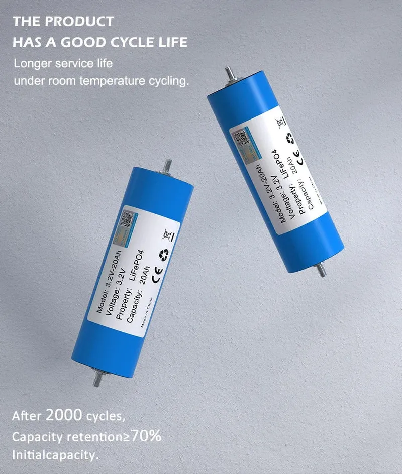 4 Stück 3.2 V 20 Ah Akkupack LiFePO4 C40 Phosphatzelle für 4S 8s 12V 24V Motorrad Auto Motorbatterien Modifikation Klasse A