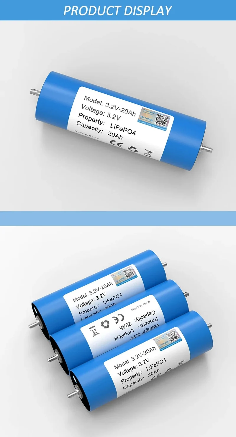 4 Stück 3.2 V 20 Ah Akkupack LiFePO4 C40 Phosphatzelle für 4S 8s 12V 24V Motorrad Auto Motorbatterien Modifikation Klasse A