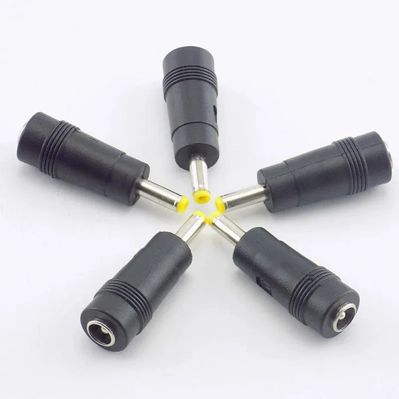 1/5 stücke AC DC Power Stecker Stecker Buchse auf Stecker Adapter Stecker Laptop Audio Kabel Konverter 5.5mm x 2.1mm auf 4.0mm x 1.7mm
