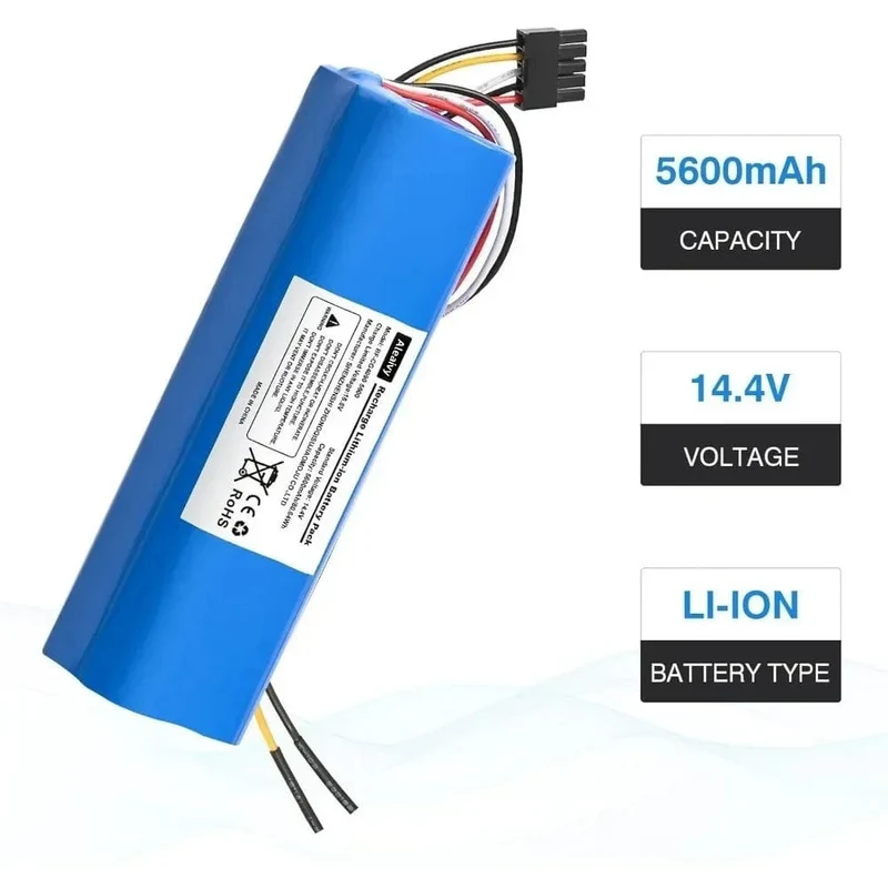 Aleaivy 12800 mAh Li-Ion Akku für CECOTEC CONGA 4090 5090 3090 1690 1890 2090 Roboter-Staubsauger 14.4 V 18650 Akkupacks