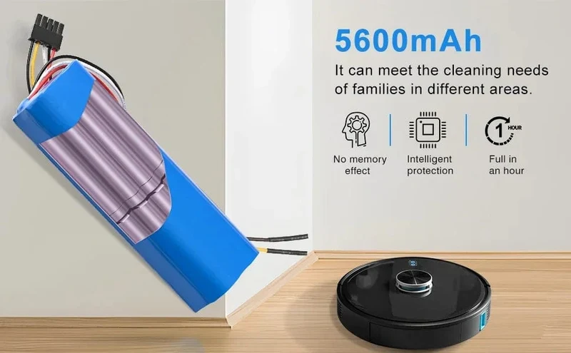 Aleaivy 12800 mAh Li-Ion Akku für CECOTEC CONGA 4090 5090 3090 1690 1890 2090 Roboter-Staubsauger 14.4 V 18650 Akkupacks