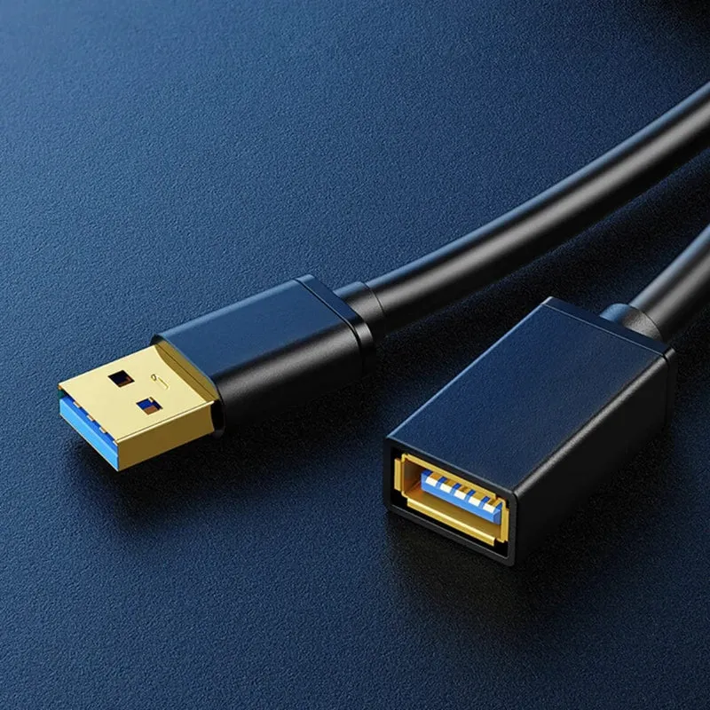 5 m-0.5 m USB-zu-USB-Verlängerungskabel, USB-A-Stecker auf Buchse, USB 3.0 2.0-Extender für Heizkörper, Festplatte, TV-Box, USB-Verlängerungskabel