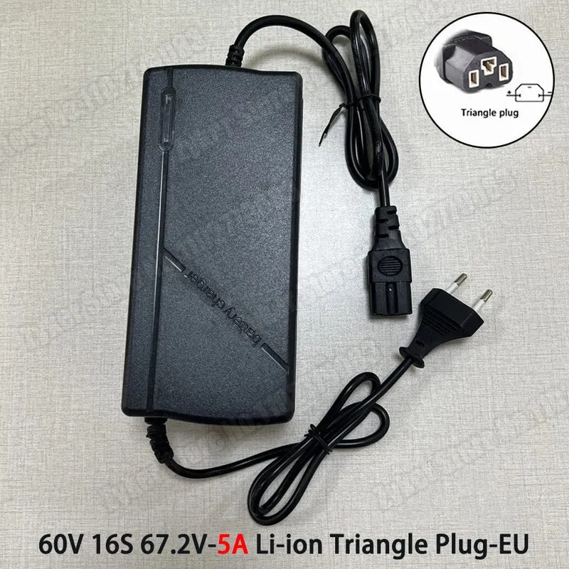 36V 48V 60V 72V Ladegerät 2A 5A Lithium-Batterie Pack 42 54.6 67.2 84V 10 13 16 20S Smart Intelligente Schnelle Lade Ladegerät EU Stecker