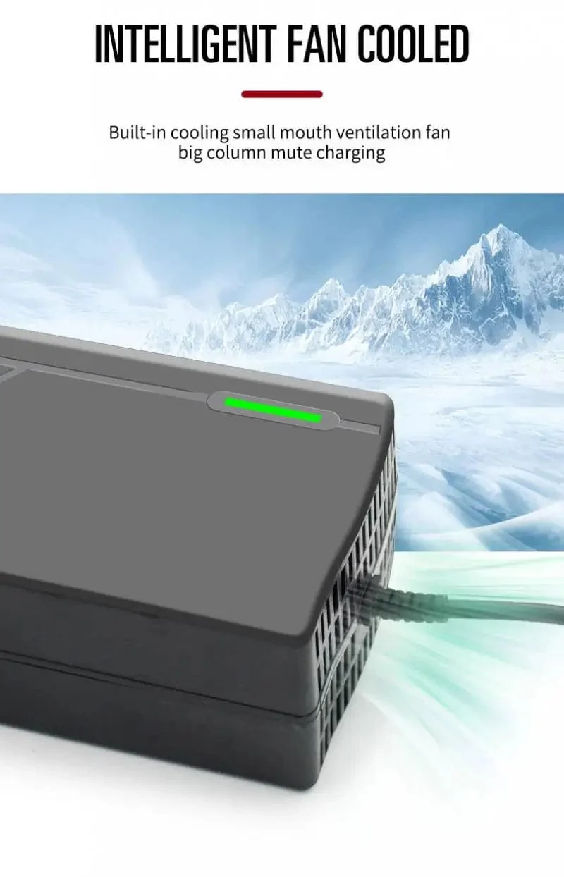 36V 48V 60V 72V Ladegerät 2A 5A Lithium-Batterie Pack 42 54.6 67.2 84V 10 13 16 20S Smart Intelligente Schnelle Lade Ladegerät EU Stecker