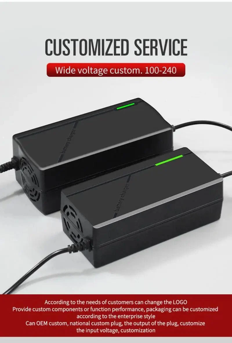 36V 48V 60V 72V Ladegerät 2A 5A Lithium-Batterie Pack 42 54.6 67.2 84V 10 13 16 20S Smart Intelligente Schnelle Lade Ladegerät EU Stecker