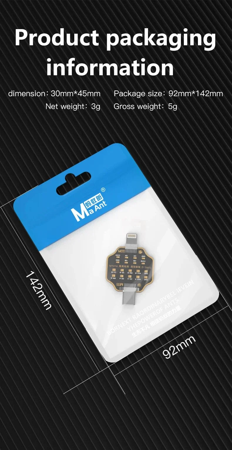 Mechaniker T-824 Keine Demontage erforderlich Handy-Heckeinsteckdetektor Digitalanzeige Aktuelle Leistungsprüfung Unabhängiger Pin