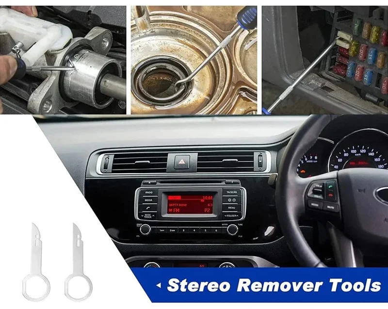 Tragbares Werkzeug zum Entfernen von Autoverkleidungen, Kit zum Entfernen von Autoverkleidungen, Türverkleidungen, Audioverkleidungen, Clip-Zange, Befestigungsentferner, Hebelwerkzeug für die Demontage von Autos