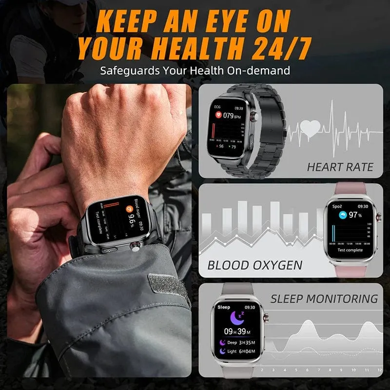 Für HUAWEI Xiaomi Neue Harnsäure Blut Fett Smartwatch EKG Blut Glucose Herz Rate Blutdruck Gesundheit Überwachung Smart Uhr