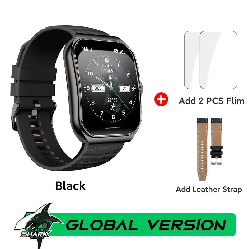 [Weltpremiere] Globale Version BLACKSHARK GT3 Smart Watch 1.96'' Curved Amoled Display Unterstützt Bluetooth-Anrufe Über 100 Sportmodi