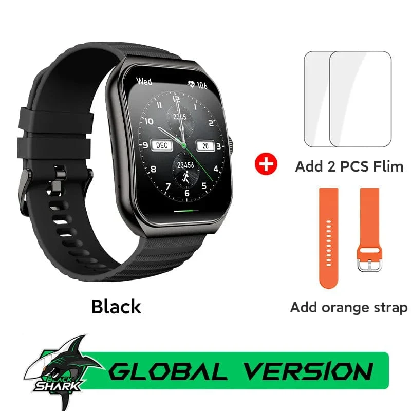 [Weltpremiere] Globale Version BLACKSHARK GT3 Smart Watch 1.96'' Curved Amoled Display Unterstützt Bluetooth-Anrufe Über 100 Sportmodi