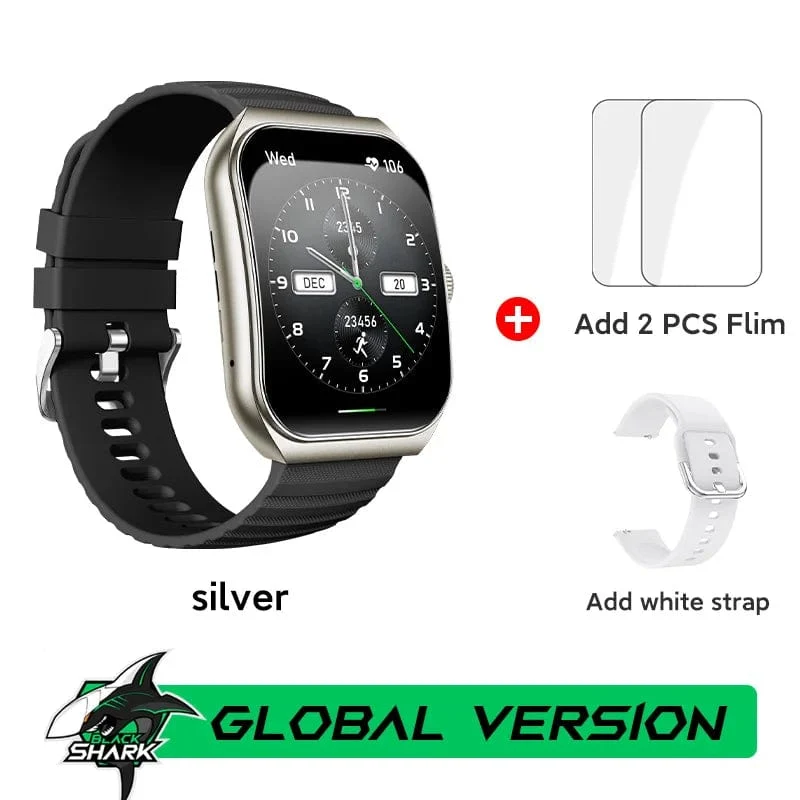 [Weltpremiere] Globale Version BLACKSHARK GT3 Smart Watch 1.96'' Curved Amoled Display Unterstützt Bluetooth-Anrufe Über 100 Sportmodi