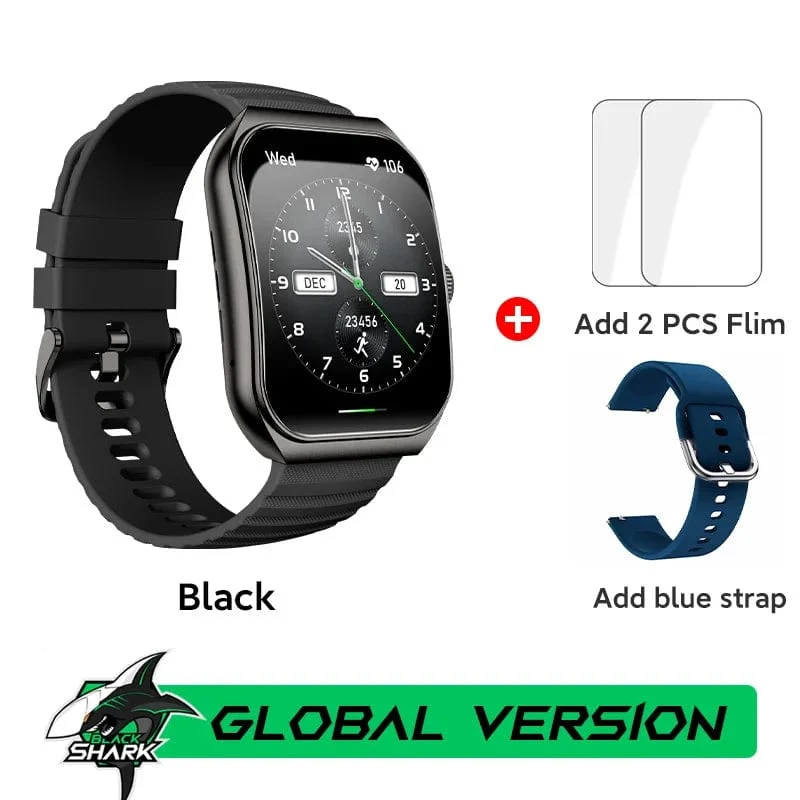 [Weltpremiere] Globale Version BLACKSHARK GT3 Smart Watch 1.96'' Curved Amoled Display Unterstützt Bluetooth-Anrufe Über 100 Sportmodi