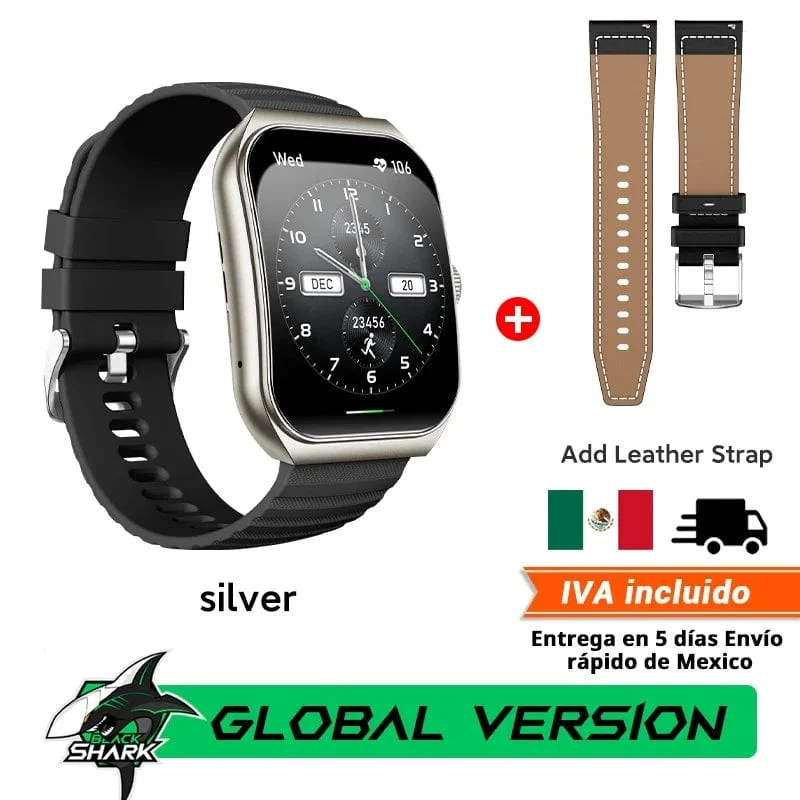[Weltpremiere] Globale Version BLACKSHARK GT3 Smart Watch 1.96'' Curved Amoled Display Unterstützt Bluetooth-Anrufe Über 100 Sportmodi
