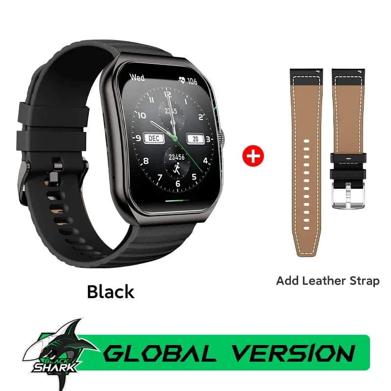 [Weltpremiere] Globale Version BLACKSHARK GT3 Smart Watch 1.96'' Curved Amoled Display Unterstützt Bluetooth-Anrufe Über 100 Sportmodi