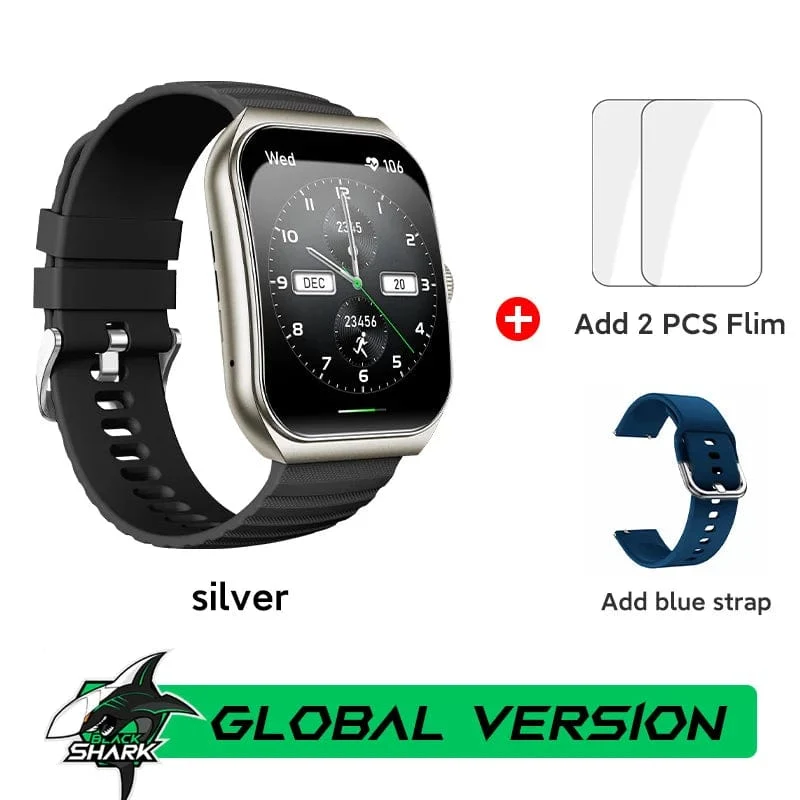 [Weltpremiere] Globale Version BLACKSHARK GT3 Smart Watch 1.96'' Curved Amoled Display Unterstützt Bluetooth-Anrufe Über 100 Sportmodi