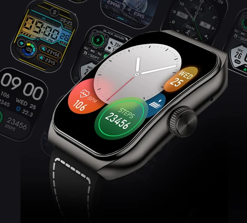 [Weltpremiere] Globale Version BLACKSHARK GT3 Smart Watch 1.96'' Curved Amoled Display Unterstützt Bluetooth-Anrufe Über 100 Sportmodi