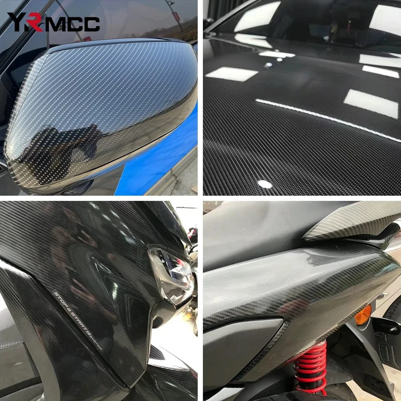 3D 4D 5D 6D 9D Carbonfaser-Vinyl-Autofolie, selbstklebender Schutzaufkleber für Autohaube, Motorradkarosserie, DIY-Aufkleber, Zubehör
