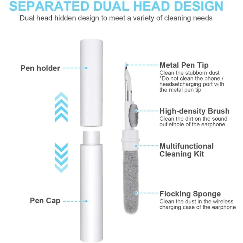 Bluetooth-Kopfhörer-Reinigungsset für Airpods Pro 1 2 3 Ohrhörergehäuse-Reinigungsstift-Pinsel-Werkzeug für Xiaomi Huawei Lenovo-Headset