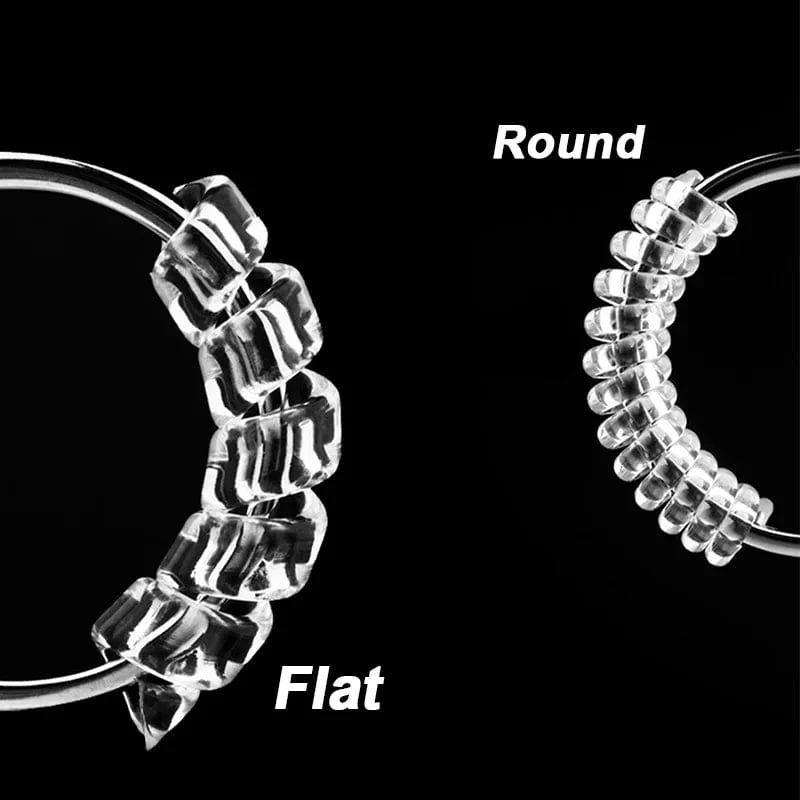 4-teiliges Set mit Ringgrößenreduzierer-Werkzeugen, Spiralfeder-basierte Ringe, unsichtbarer, transparenter Spanner, Größenänderungswerkzeug, Schmuckschutz
