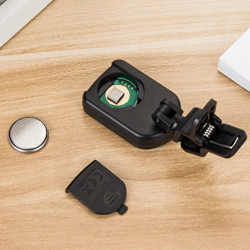 JT-02 Clip-On Elektronischer Gitarrentuner Digitaler Tontuner für E-Bass Gitarre Violine Ukulele Universal Drehbar Empfindlich
