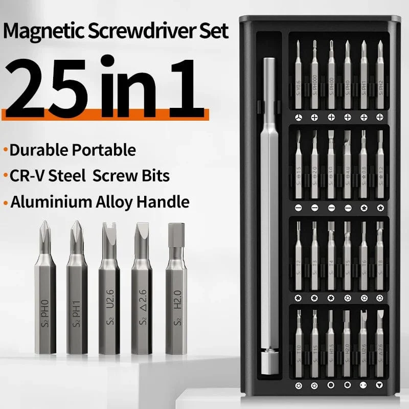 25-in-1-Schraubendreher-Set mit präzisem magnetischem Multifunktions-Haushaltswerkzeug für die Demontage und Reparatur von Smart Home-PC-Telefonen