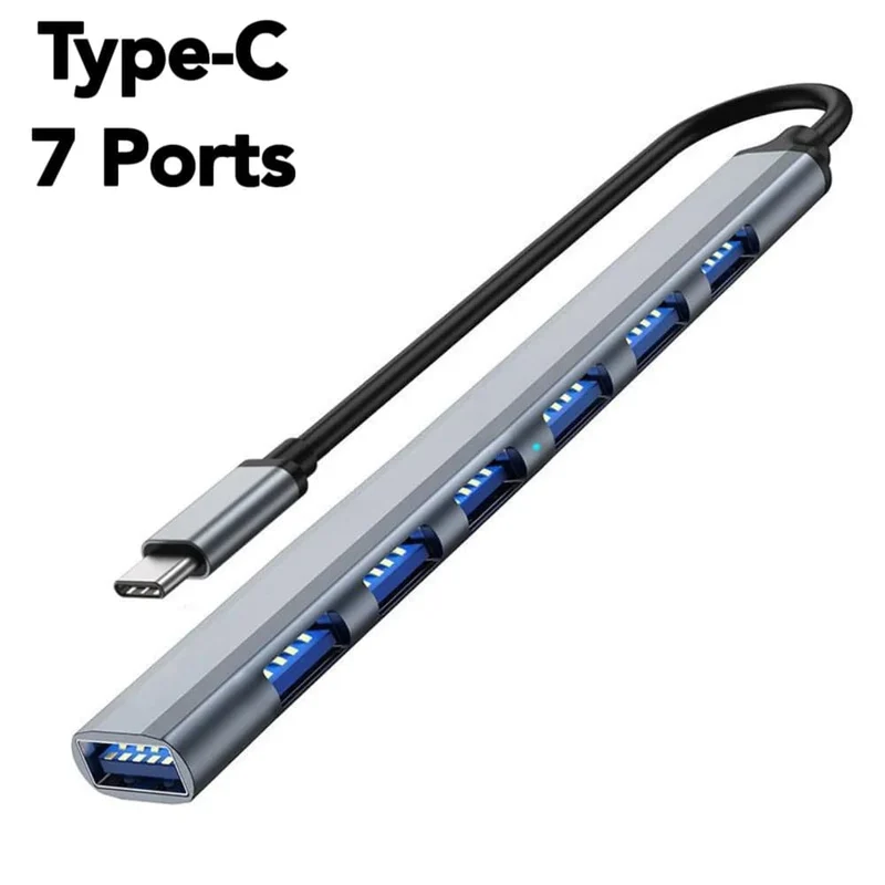 USB HUB Typ C 3 0 USB-A Hub Splitter 7 Port USB3.0/2.0 Mit USB-C PD High Speed ​​Daten transfer Für PC Laptop Macbook Zubehör