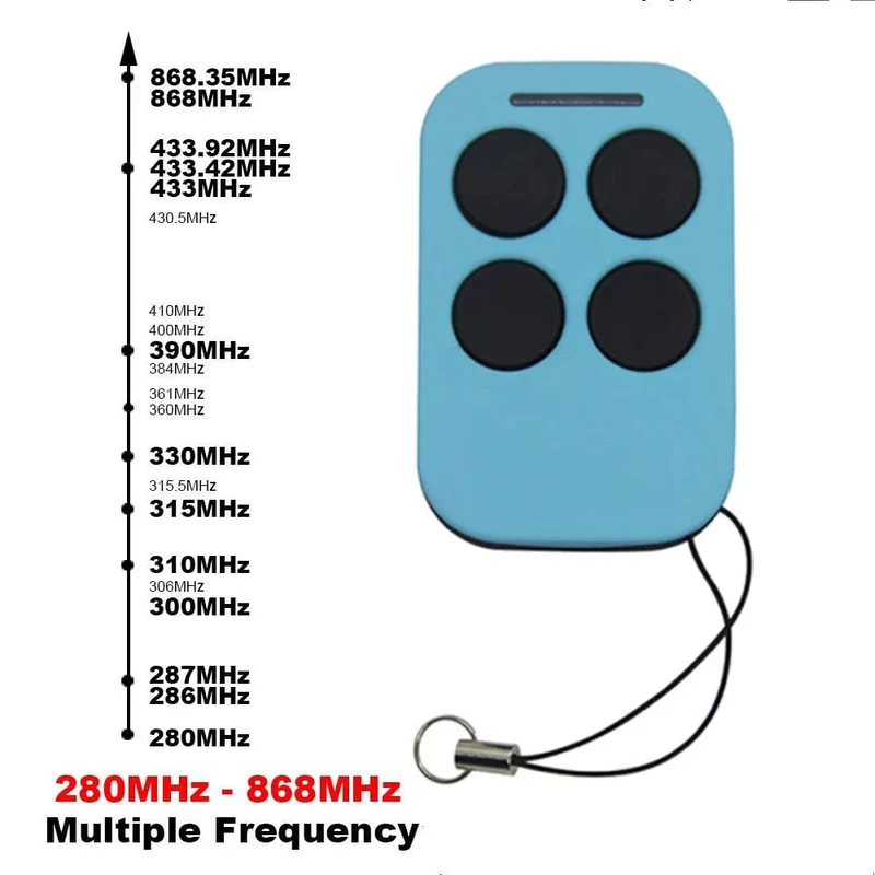 Universal-Mehrfrequenz-Garagentor-Fernbedienung 280-868 MHz Torsteuerung 433 MHz 315 390 RFID-Kopierer-Duplizierer
