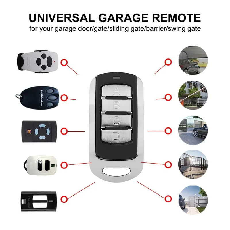 Universal-Mehrfrequenz-Garagentor-Fernbedienung 280-868 MHz Torsteuerung 433 MHz 315 390 RFID-Kopierer-Duplizierer