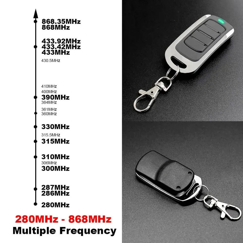 Universal-Mehrfrequenz-Garagentor-Fernbedienung 280-868 MHz Torsteuerung 433 MHz 315 390 RFID-Kopierer-Duplizierer
