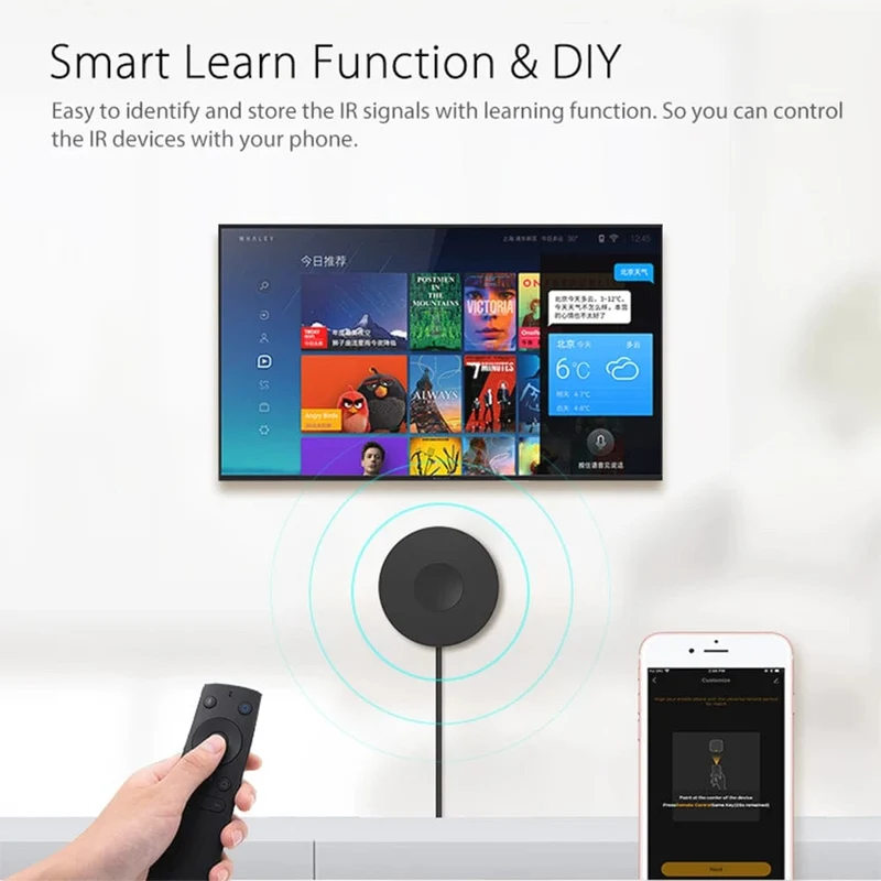 Tuya Smart Wifi RF IR Fernbedienung Smart Home für Klimaanlage ALLE TV LG TV Unterstützt Alexa Google Home