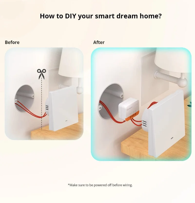 1/10 SONOFF ZBMINI-L2 Kein Neutralleiter erforderlich Extremer Zigbee Smart Switch über Alexa Home Assistant Zigbee2MQTT Smartthings HUB