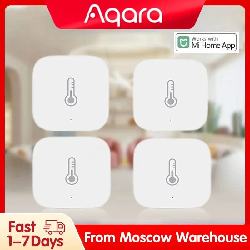 Aqara Temperatursensor Smart Luftdruck Feuchtigkeit Umgebungssensoren Zigbee Smart Fernbedienung für Mi Home Aqara Home APP