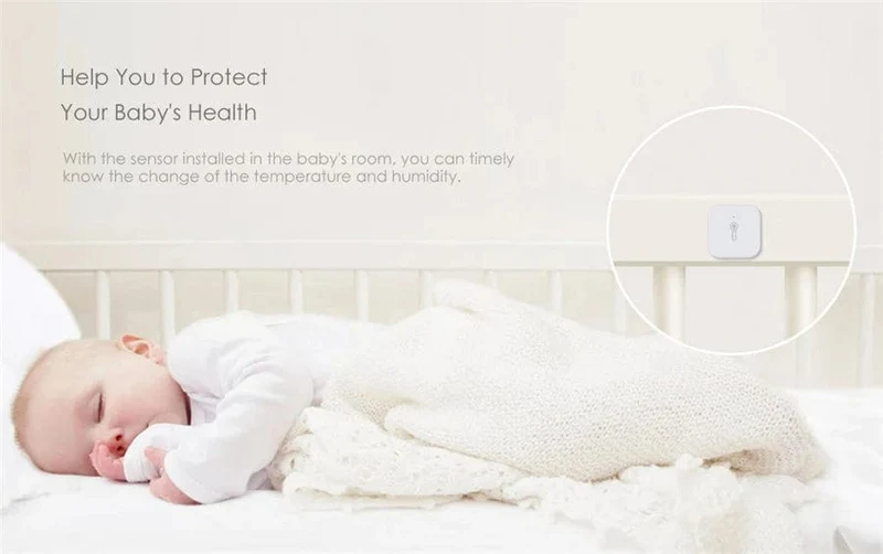 Aqara Temperatursensor Smart Luftdruck Feuchtigkeit Umgebungssensoren Zigbee Smart Fernbedienung für Mi Home Aqara Home APP