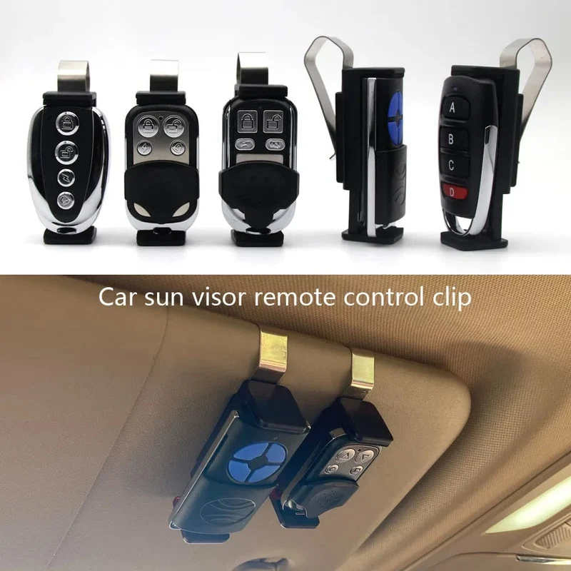 Clip-Halter für Sonnenblende im Auto, Tor-Fernbedienung, 47–68 mm, für Garagentorsteuerung, Auto-Schlüsselanhänger, Barriere, Universalöffner, schnelle Installation