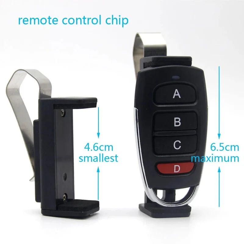 Clip-Halter für Sonnenblende im Auto, Tor-Fernbedienung, 47–68 mm, für Garagentorsteuerung, Auto-Schlüsselanhänger, Barriere, Universalöffner, schnelle Installation